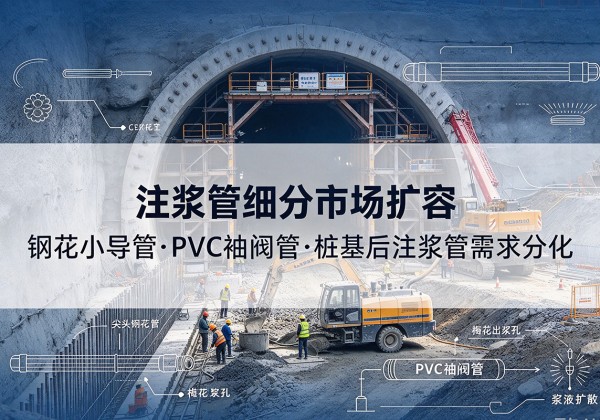 召陵注浆管细分市场扩容，隧道钢花小导管、PVC 袖阀管、桩基后注浆管需求分化